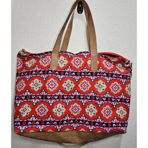 Arizona Jeans‎ Brand Large Duffle Overnight Bag Aztec Boho Crossbody Strap NEVER